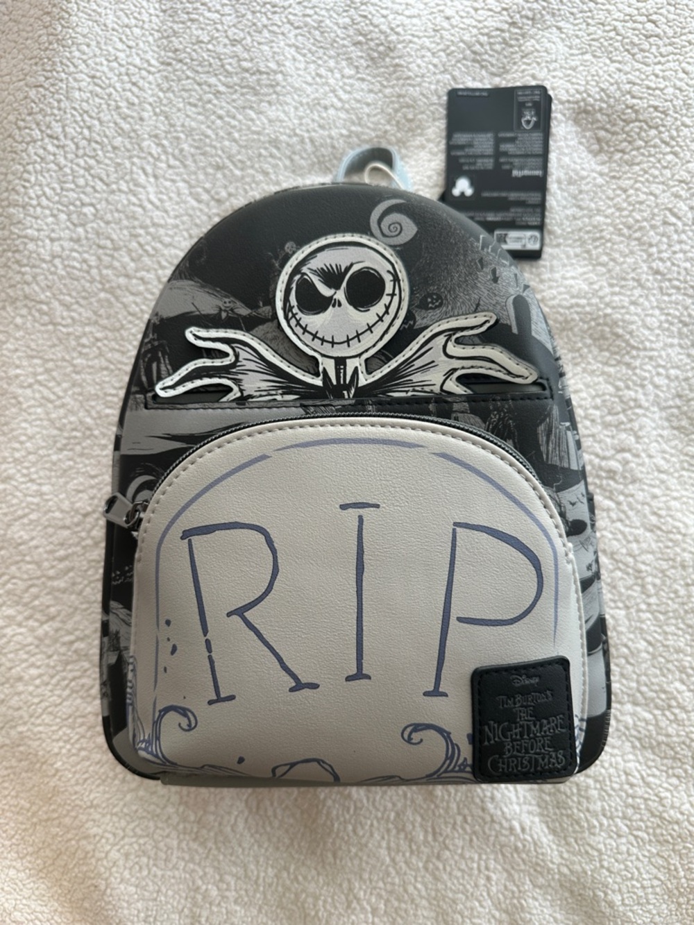 Loungefly Jack Skellington RIP Mini Backpack